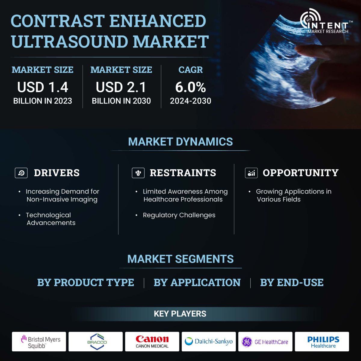 Contrast Enhanced Ultrasound Market Size, Share, Leading Companies - Infographics