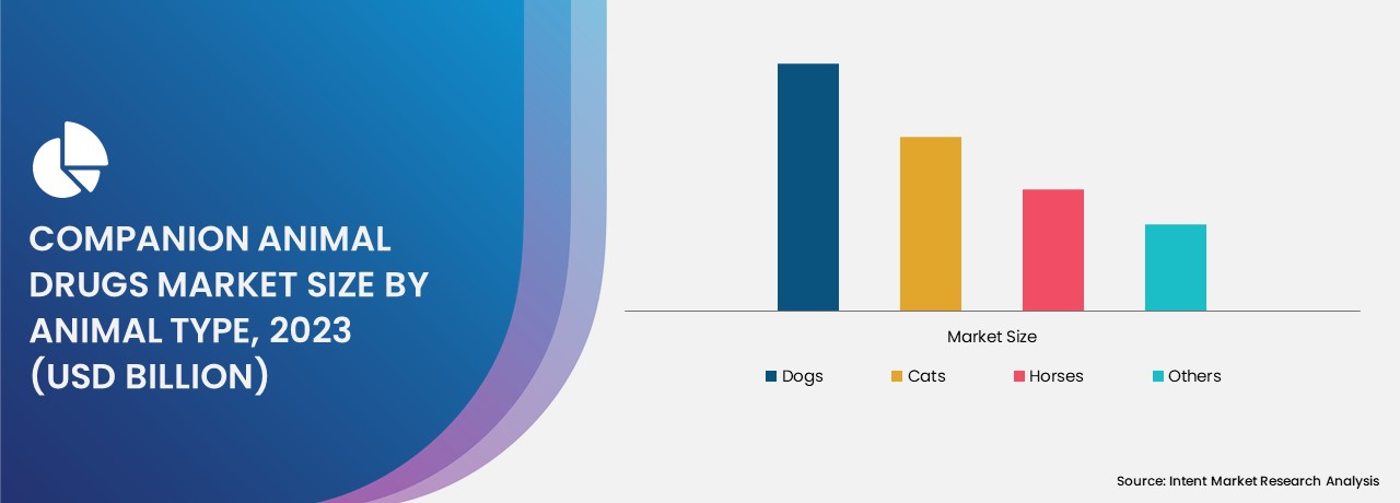 Companion Animal Drugs Market size by type 