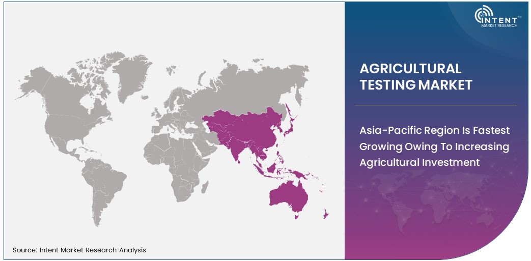 Agricultural Testing Market  share by region 