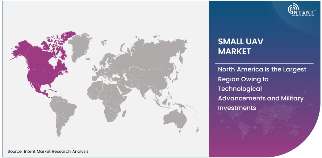 Small UAV Market share by region 