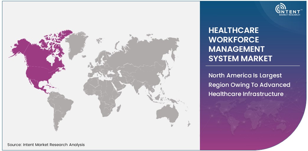 Healthcare Workforce Management System Market share by region 