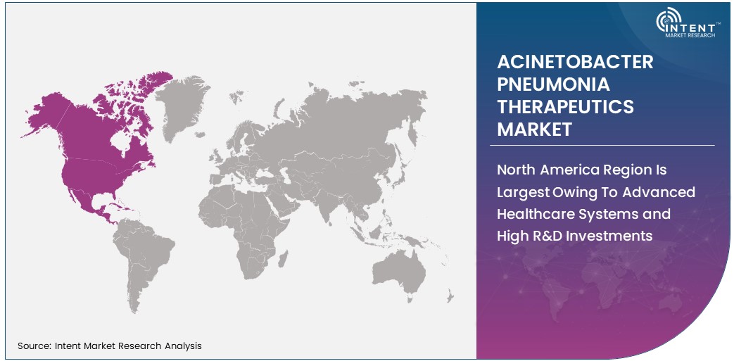 Acinetobacter Pneumonia Therapeutics Market share by region 