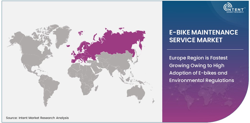 E-bike Maintenance Service Market Size by Region 2030
