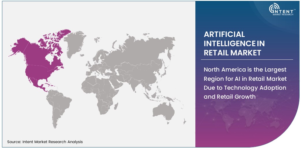 Artificial Intelligence In Retail Market Share by region 2030