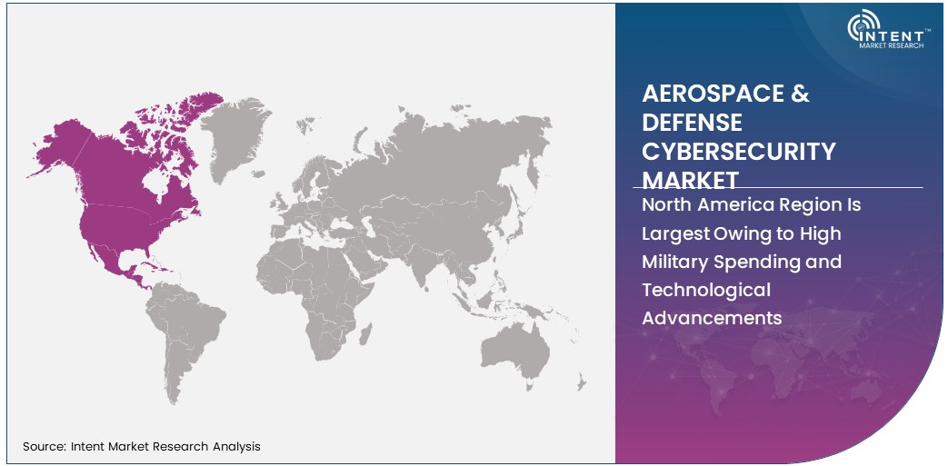 Aerospace & Defense Cybersecurity Market share by region 