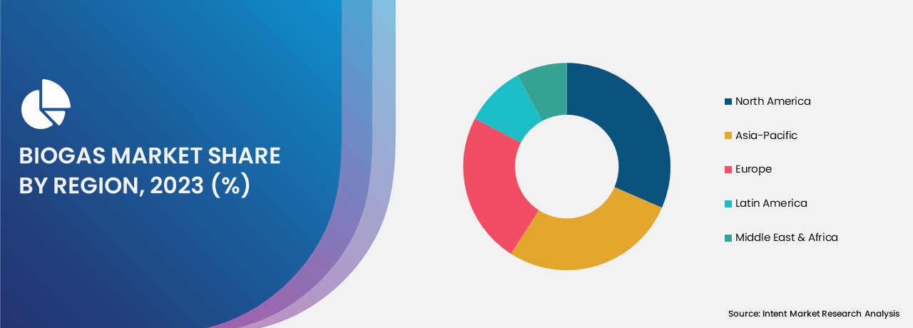 Biogas Market  share by region 