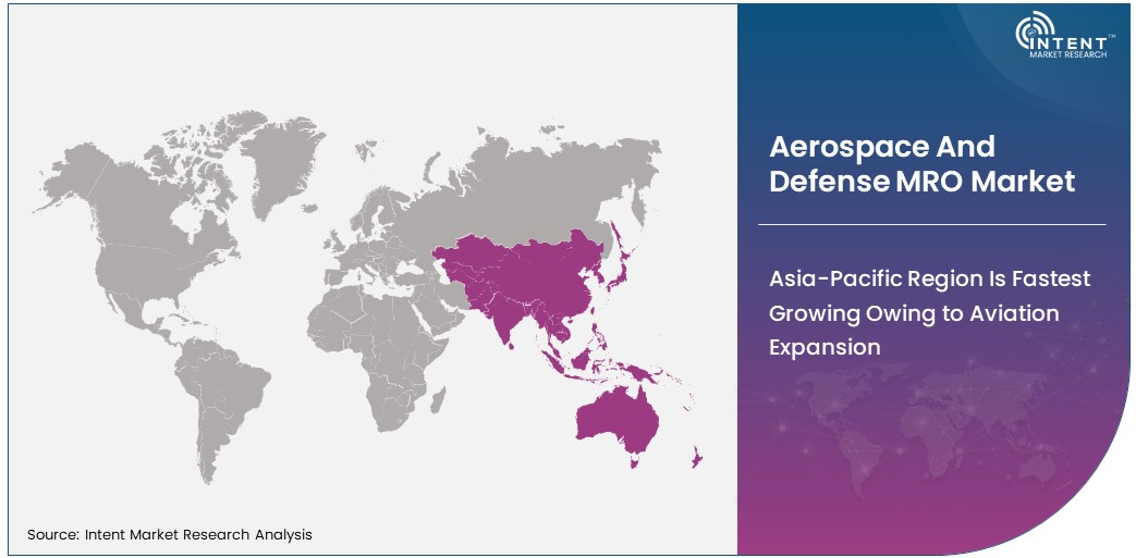 Aerospace and Defense MRO Market Size by Region 2030