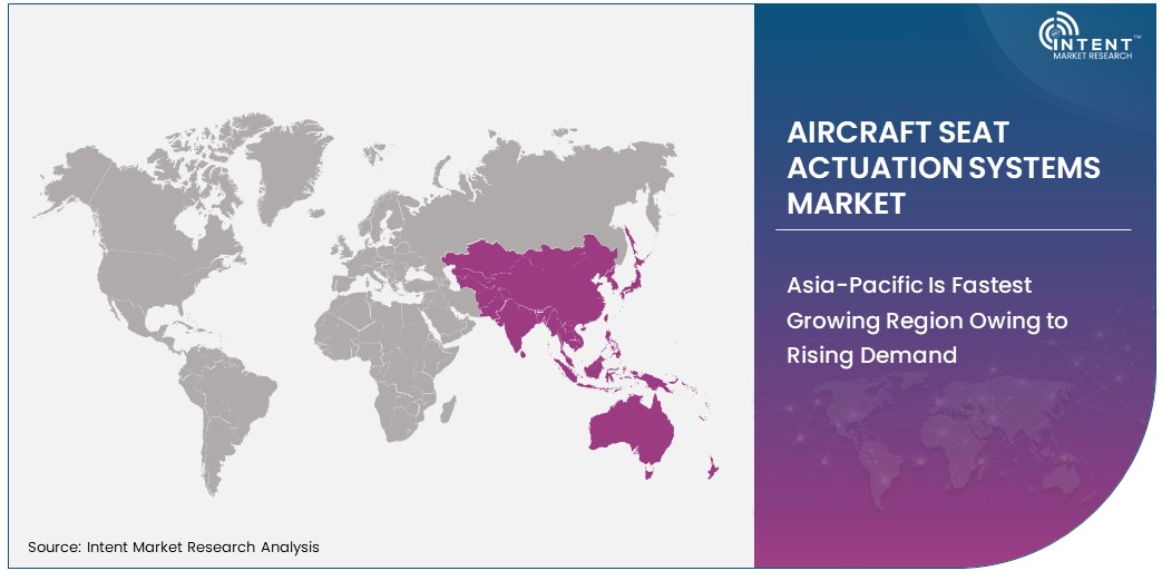 Aircraft Seat Actuation Systems Market Size by Region 2030