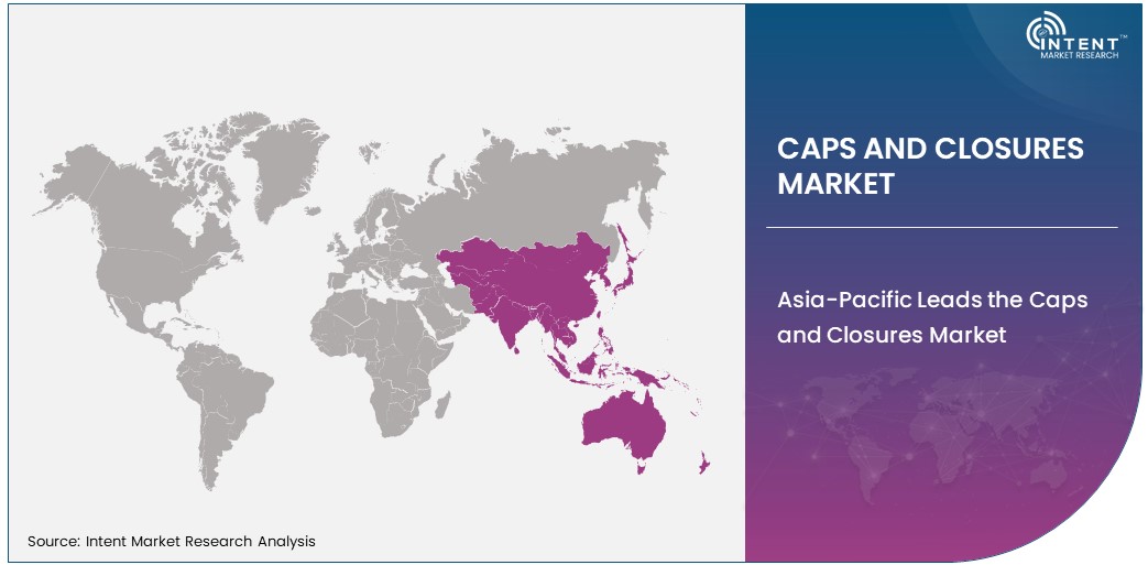 Caps and Closures Market Size by Region 2030