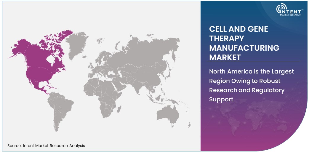 Cell and Gene Therapy Manufacturing Market share by region 