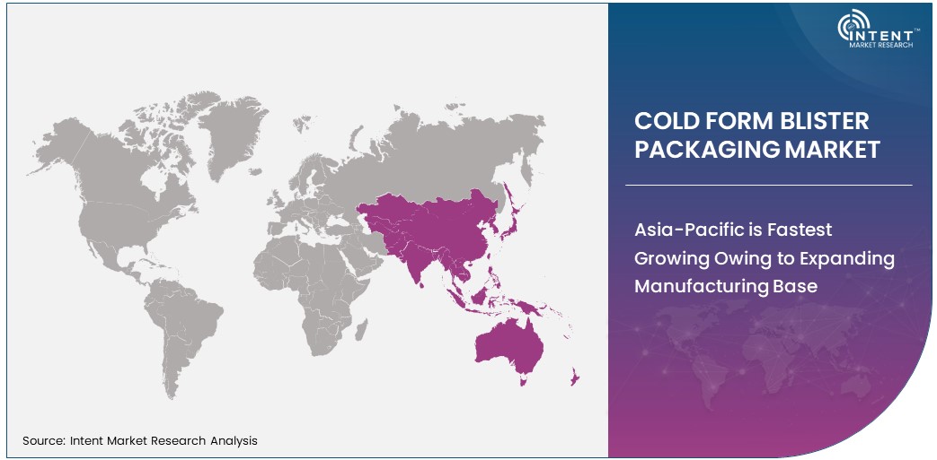 Cold Form Blister Packaging Market share by region 