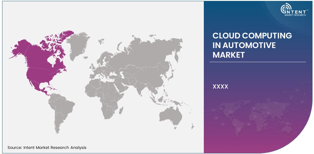 Cloud Computing in Automotive Market share by region